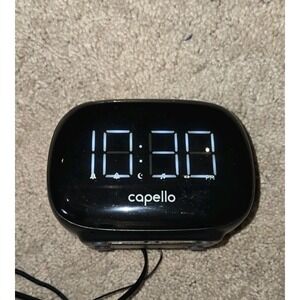 Capello Alarm Clock with AM/FM Radio Digital Black, No Box Radio‎ & Clock works